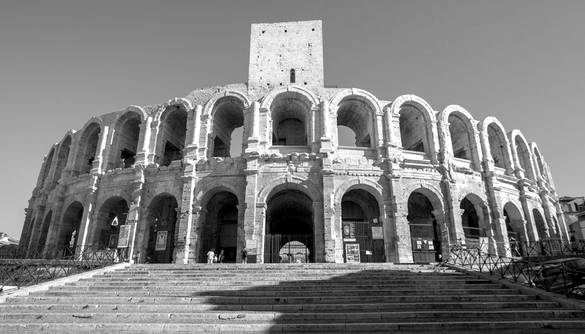 Le patrimoine monumental et les arènes d'Arles
