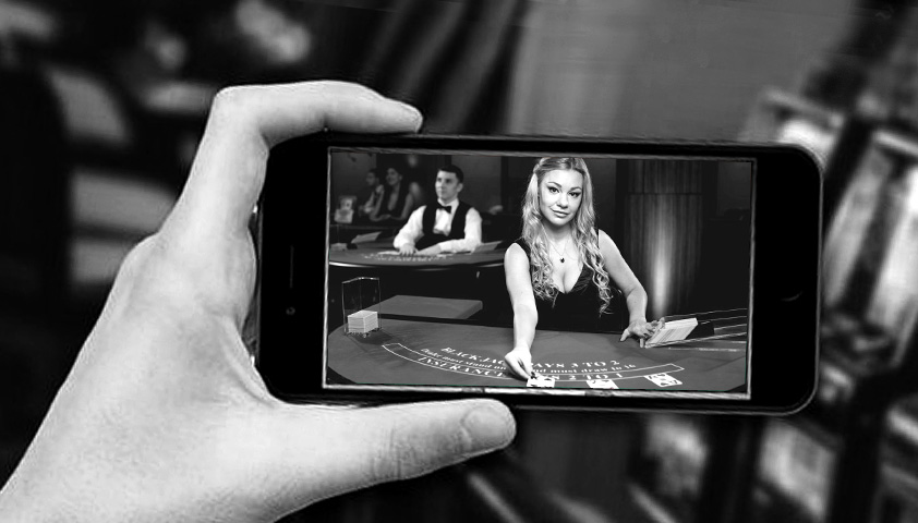 jeu en direct avec live croupier